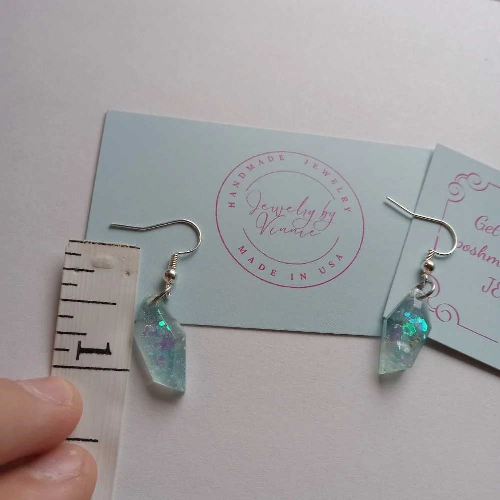 Hand Crafted Iridescent Earrings